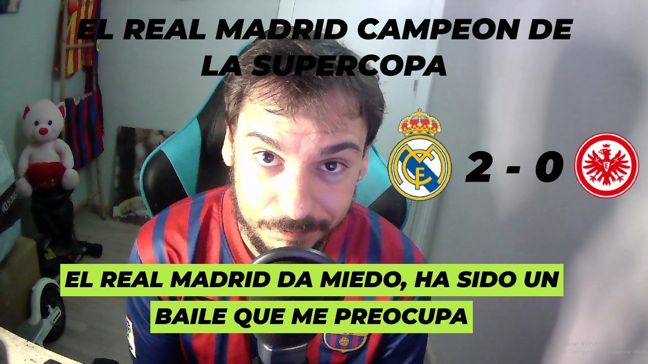 😱EL REAL MADRID BAILA AL EINTRACHT Y GANA LA SUPERCOPA DE EUROPA. UN ...