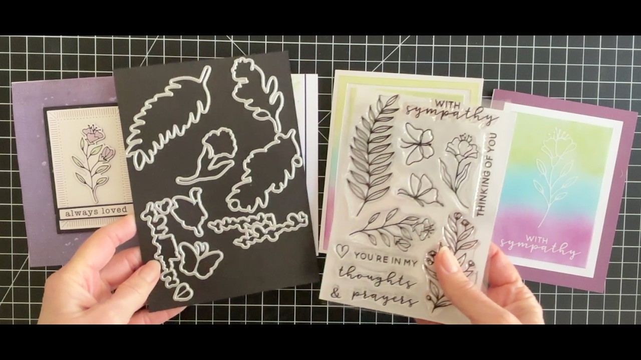 Открытки с выражением соболезнований, созданные с использованием продукции, представленной на про...