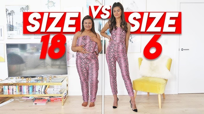 SIZE 6 VS SIZE 18 TRY THE SAME OUTFITS FROM BOOHOO FT EMILY CANHAM