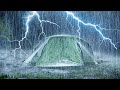 Try listening for 3 minutes fall asleep fast  thunderstorm heavy rain on tent  intense thunder
