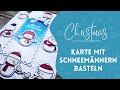 Weihnachtskarten mit süssen Weihnachtsmännern basteln (Shakerkarte)