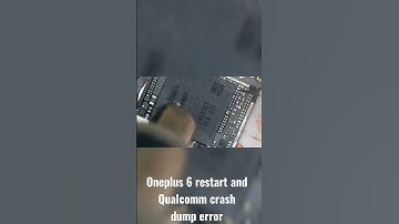 oneplus 6 restart and Qualcomm crash dump error