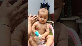 Just me, water, and peace 🛁✨ #zulqarnainrahman #cutebaby #babybath #bathtime #cute #babyshorts #baby