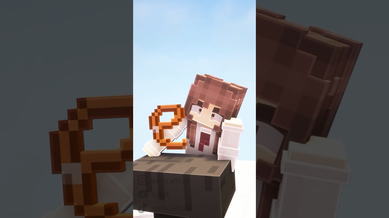 Cette pote cheloue sur Minecraft...