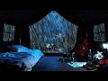 Deep Forest Rain Sounds Around A Quiet Tent During A Long Peaceful Night | Rain Sounds for Sleep