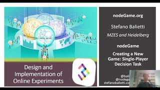 NodeGame: Create a Single-Player Decision Task