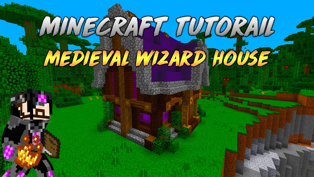 Minecraft Tutorial: Medieval Wizard House - YouTube