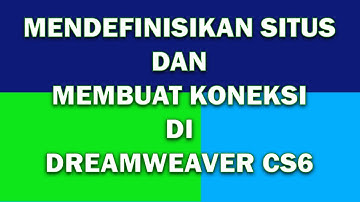Seting Sites dan Connections Dreamweaver