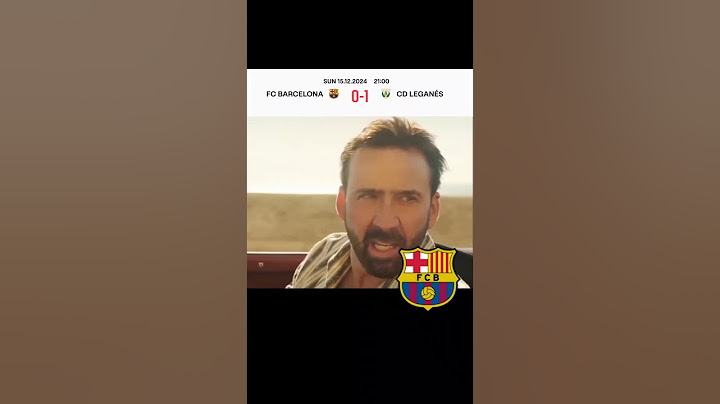 LaLiga 24/25 Sunday Matchday  FC Barcelona vs CD Leganes 0-1 Funny Meme