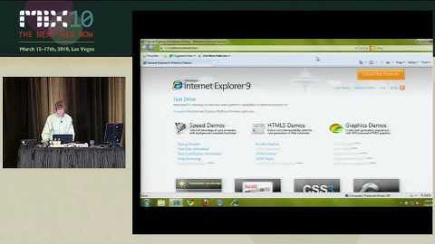 Microsoft MIX10 - HTML5: High-Performance Best Practices for Web Sites (5/6)