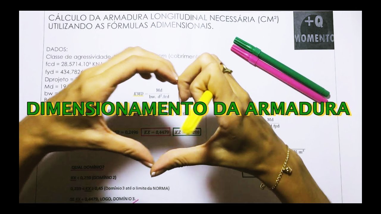 CONCRETO ARMADO - DIMENSIONAMENTO DAS ARMADURAS EM VIGAS - PARTE 1/2