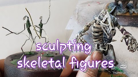 sculpting skeletal figures for our games