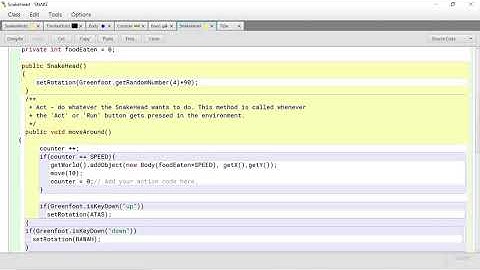 GAME SEDERHANA SNAKE MENGGUNAKAN APLIKASI GREENFOOT