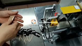 Flag Label Marking Machine for Toothpick | Semi-automatic Label Folding Machine ZCUT-430