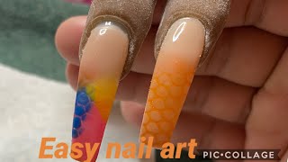 Fishnet nails | acrylic nails tutorial