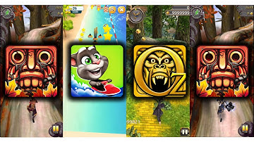 Temple Run 2 Jungle Fall Vs Talking Tom Jetski Vs Temple Run Oz  VsTemple Run 2 Jungle Fall