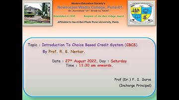 Introduction to Choice Based Credit System (CBCS-2019 pattern) for BSc Students
