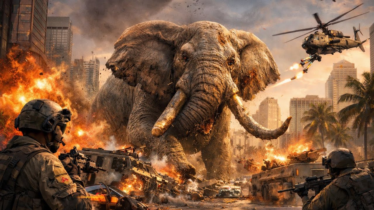 Elephant Forest King vs US Military in Miami City | Emergency Pentagon Response |CGI|