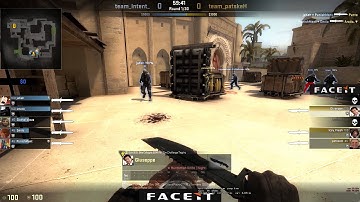 Face It Knife round 1v5 Clutch