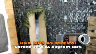 H&K G&G MP5 A5 Tactical - Chrono Test - FPS - ROF