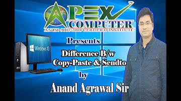 copy paste and sendto