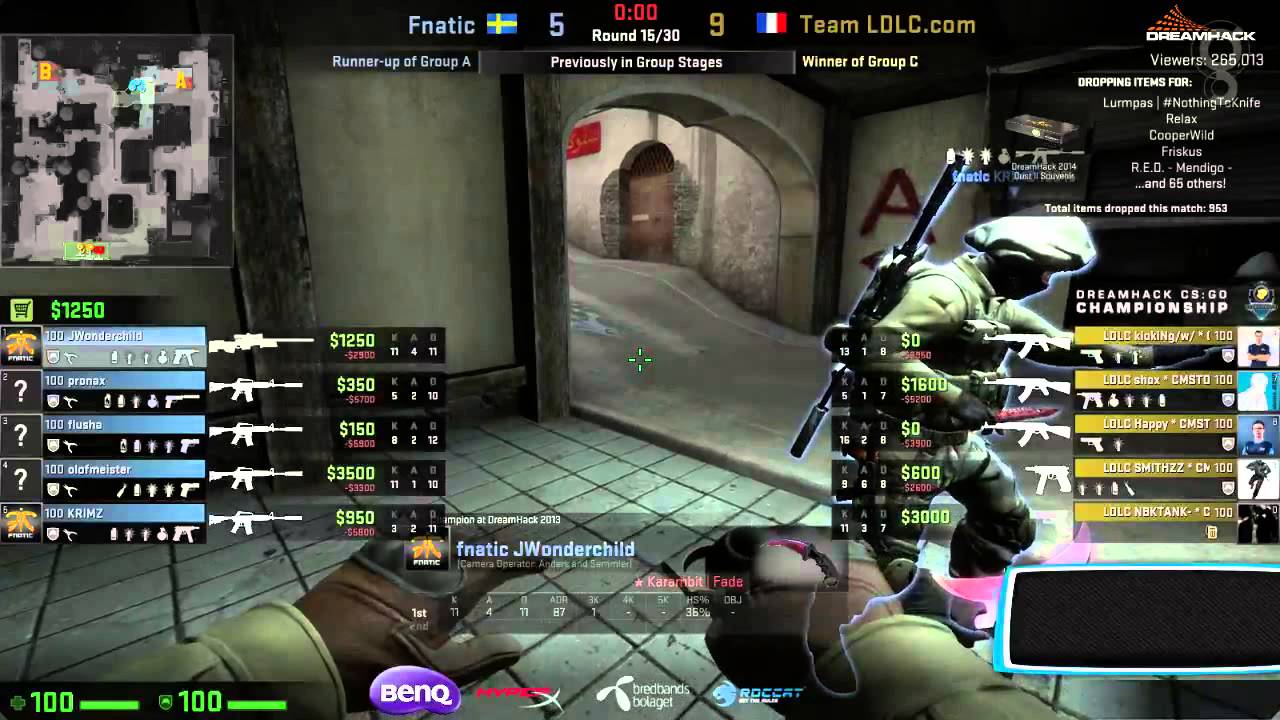 DreamHack Winter 2014 Quartas de Final LDLC Vs Fnatic Mapa 1 