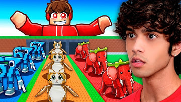 Using INFINITE LUCK on 3 ROWS in Steal a Brainrot!