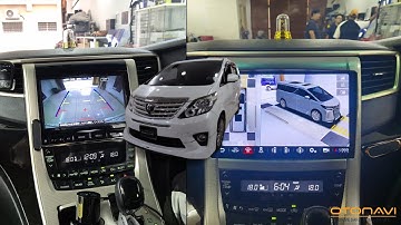 Alphard ANH20 Android Player + 360 Camera