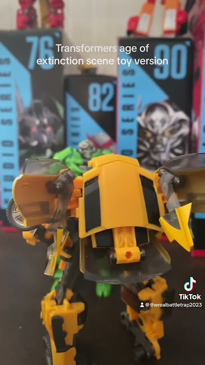 Transformers age of extinction scene Toy version  #transformer #Crosshairs #bumblebee