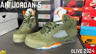 Air Jordan 5 Olive 2024 On Feet Review