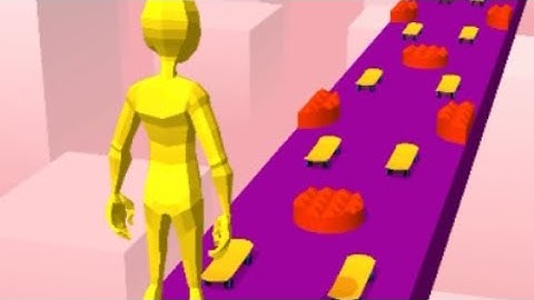 Skater Stacker All Levels Gameplay IOS ( Level 6 - 10 ) .