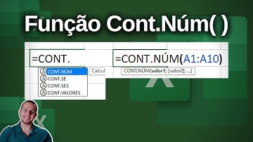 Função Cont.Núm - Contnumero Excel - Como fazer