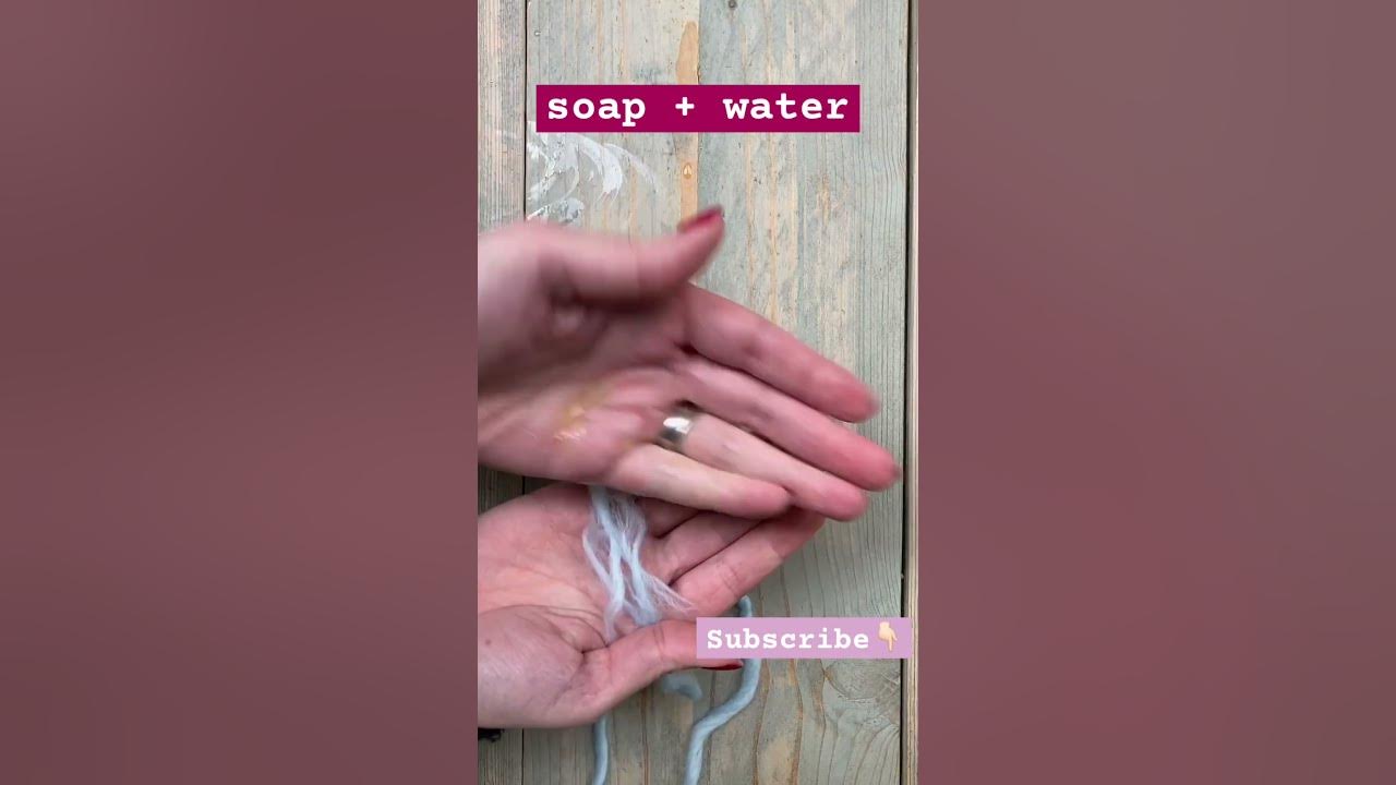 gilet-kal-how-to-felt-yarn-ends-together-youtube