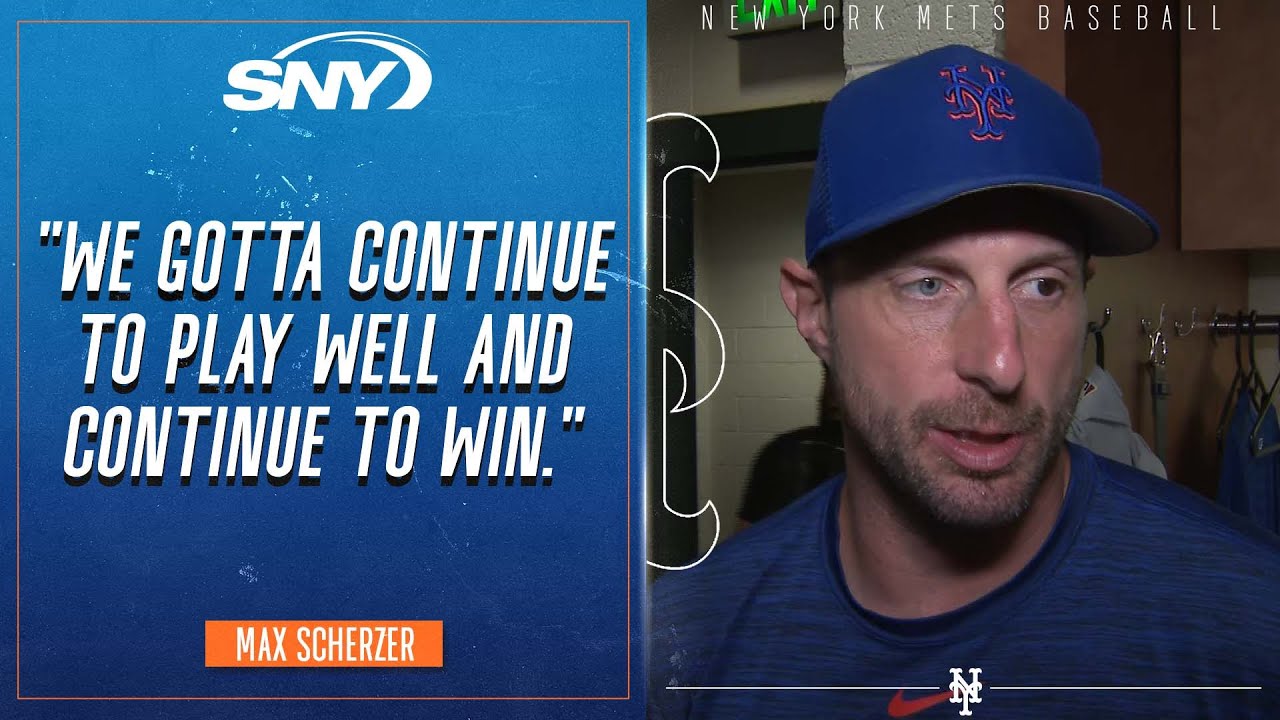 Max Scherzer on playoffs: 'We gotta continue to play well and continue to  win', Mets Post Game