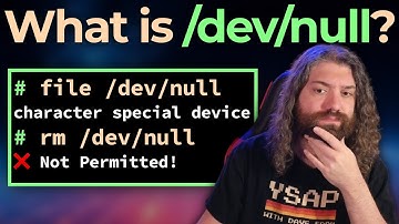 `/dev/null` is Super Useful! But it can also be weird.  You Suck at Programming #072