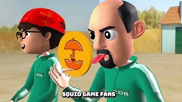 Squid Game vs Scary Teacher 3D Hide and Seek Keys vs Lock Dalgona Shapes Challenge Who Faster Game