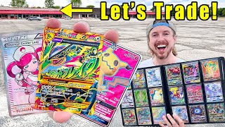 Trading Pokemon Cards TO FANS From My ULTRA RARE Binder!