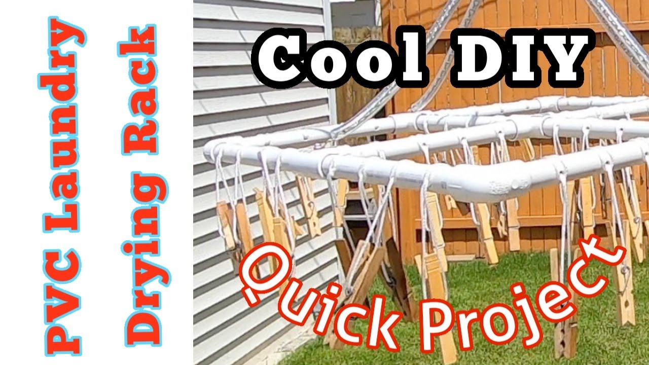 DIY PVC Laundry Drying Rack 