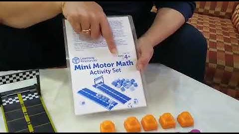 How to Play Mini motor math / activity set game by Learning resources from Unnati Library