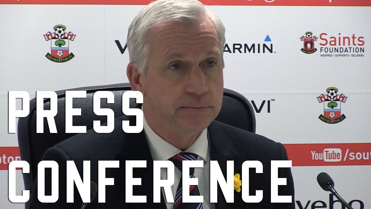 Alan Pardew post Southampton Press Conference