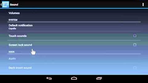 Google Nexus Turn the Screen Lock Sound On