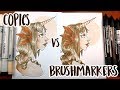 COPIC MARKERS vs WINSOR & NEWTON BRUSHMARKERS ~ Art Supply Face Off