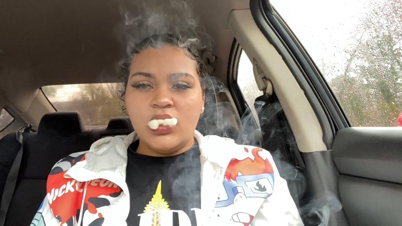 Day in my life GRWM, smoke, eat, doordash, and a small emotional