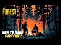 The Forest - How To Make a Campfire (Splitscreen Gameplay)