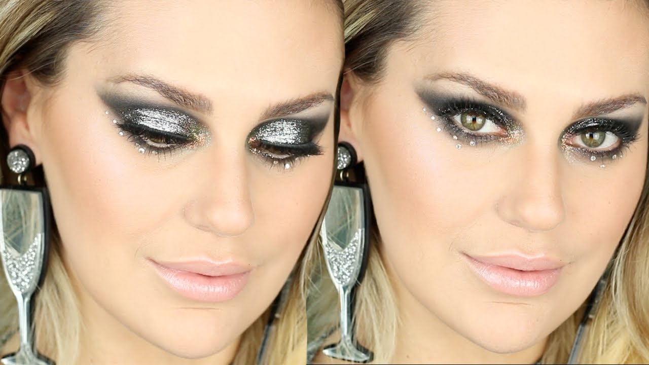 Silvester Glitter Makeup Tutorial deutsch | Vicky Lash