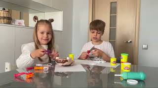 Распаковка набора Play-Doh Плей До Стоматолог Мистер Зубастик