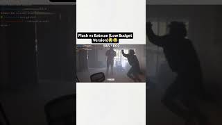 Flash vs Batman (Low Budget Version) 😭😂 #aesdr #funny #viral #trending #foryou