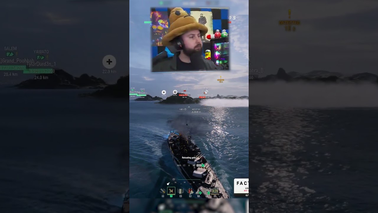 F around and Find out #shorts #gaming #worldofwarships #twitch #moments #live #funny #memes #comedy