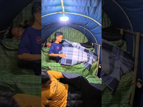 tidur nyenyak dengan suara hujan Camping in the rain #camping #bushcraft #outdoor #ASMR #rainsound