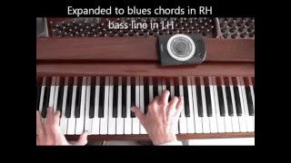 Jazz Piano, Funky Style Blues, w/ metronome
